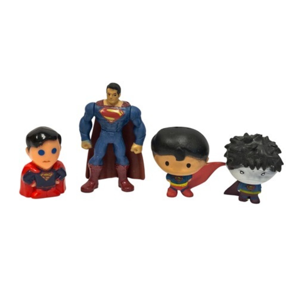 DC Comics Miscellaneous Set Of 4 Superman & Bizarro Mini Figures